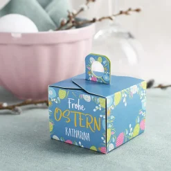 6 kleine Geschenkboxen zu Ostern mit Wunschname