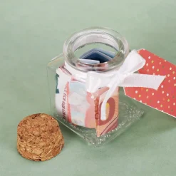 Kleine Glasdose - Cube