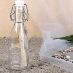 Kleine Glückspost aus der Flasche mit Gravur | Geschenkidee & Geldgeschenk für Lieblingsmenschen