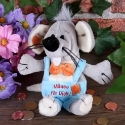 Kleine Plüschmaus als Geldgeschenk