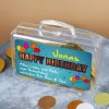 Kleiner Geldkoffer Happy Birthday mit Namen und Glückwunschtext