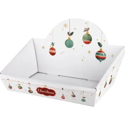 Kleiner Geschenkkorb zu Weihnachten mit Ornamenten und Name