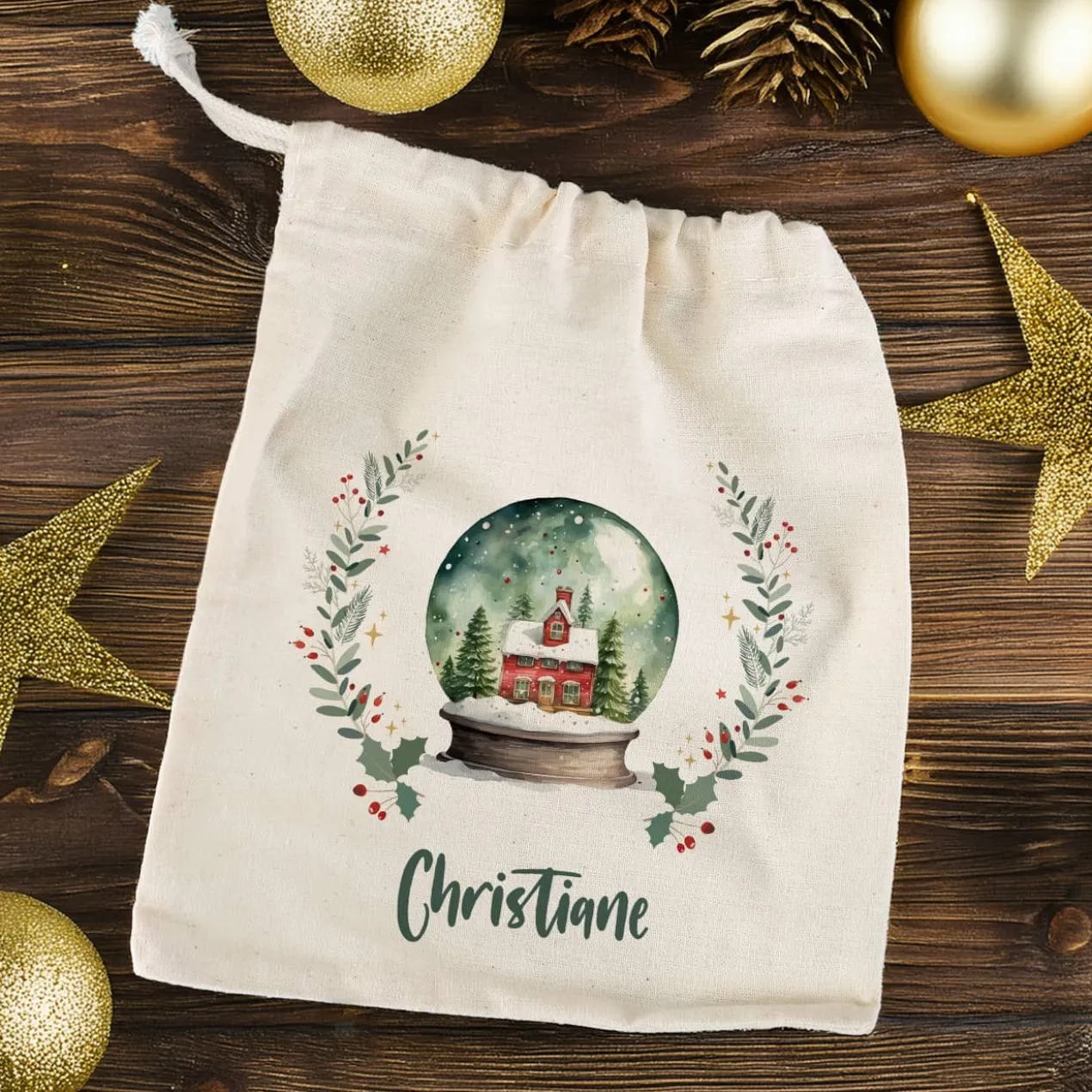 Kleiner Nikolaussack mit verschiedenen Motiven und Name