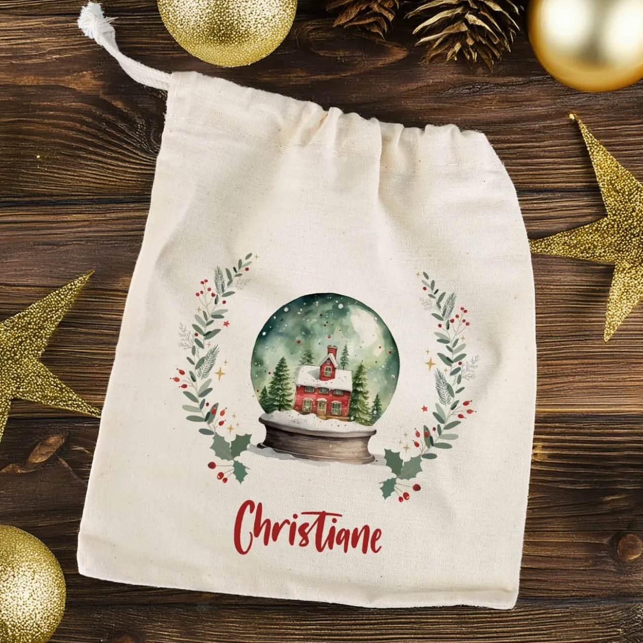 Kleiner Nikolaussack mit verschiedenen Motiven und Name