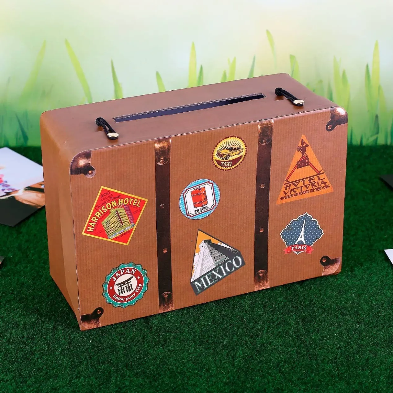 Kleiner Reisekoffer als Geldgeschenk oder Briefbox