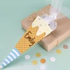 Kleine Schultüte in Eiswaffel Form mit Wunschname