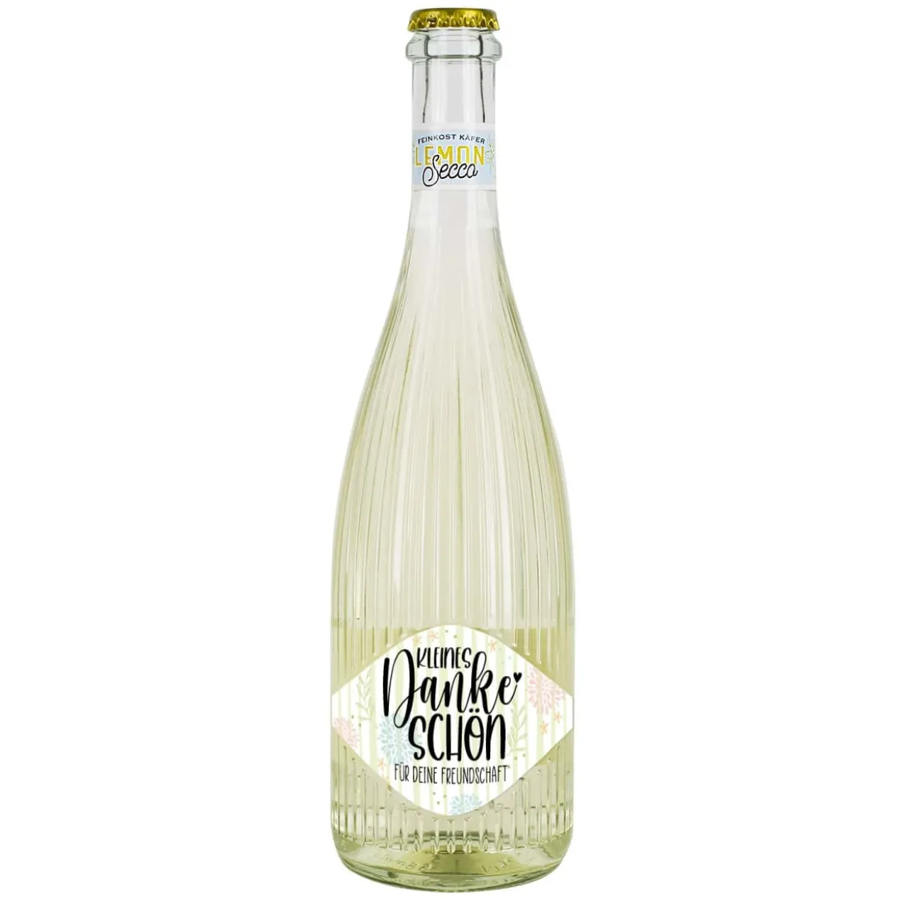 Kleines Dankeschön - Fruchtsecco in zwei Sorten mit Ihrem Wunschtext