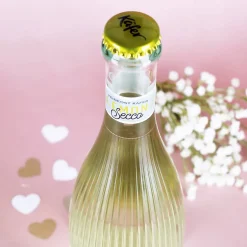 Kleines Dankeschön - Fruchtsecco in zwei Sorten mit Ihrem Wunschtext