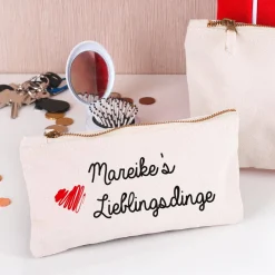 Kleine Tasche für Lieblingsdinge mit Namensaufdruck