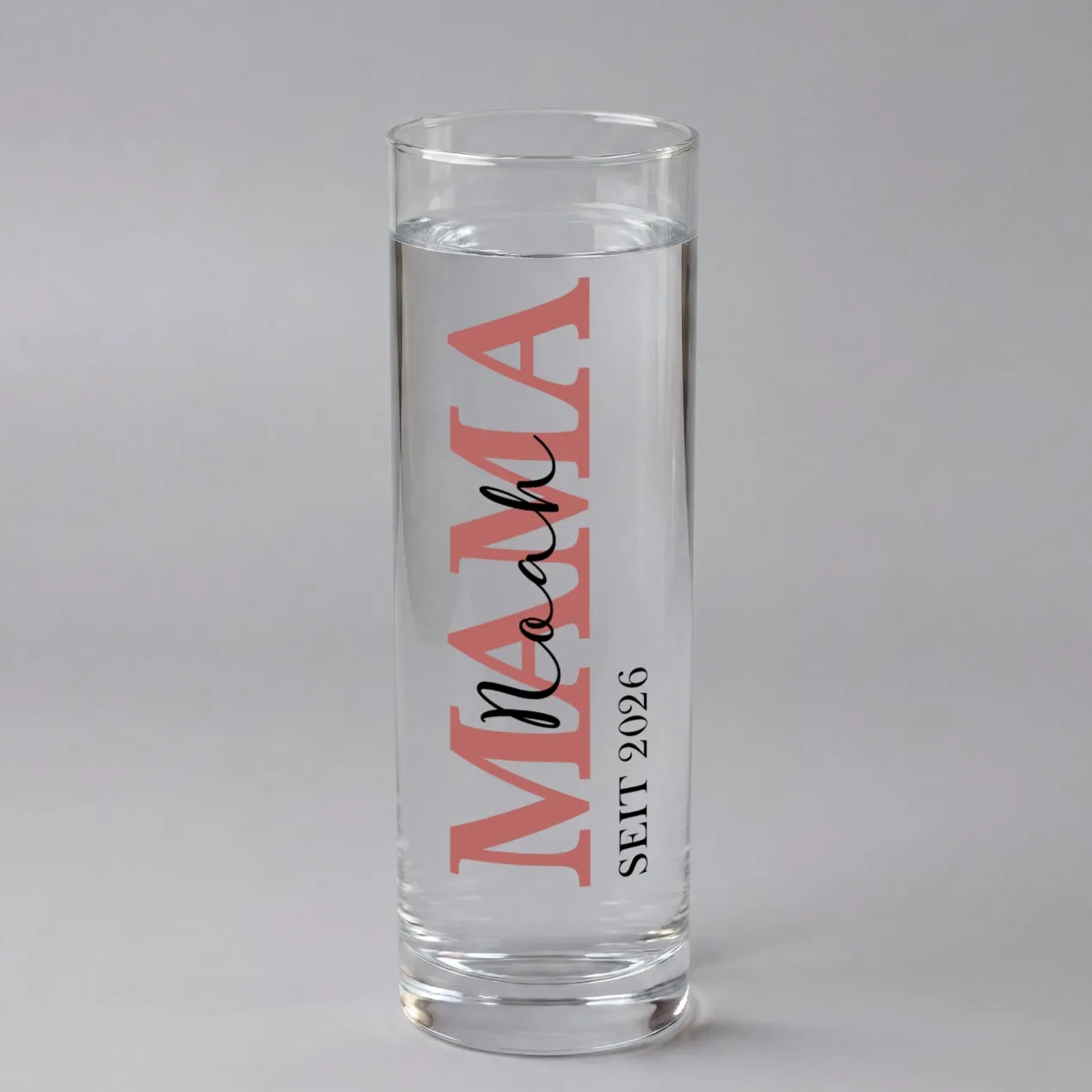 Kleine Vase für Mama mit Wunschtext & Jahr personalisiert | Geschenk zum Muttertag & Geburtstag