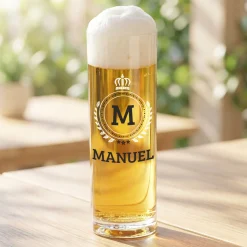 Kölsch Glas personalisiert mit Name als Geschenk für Kölner | 200 ml Bierglas mit Aufdruck