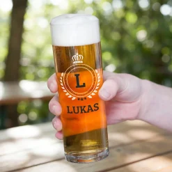 Kölsch Glas personalisiert mit Name als Geschenk für Kölner | 200 ml Bierglas mit Aufdruck