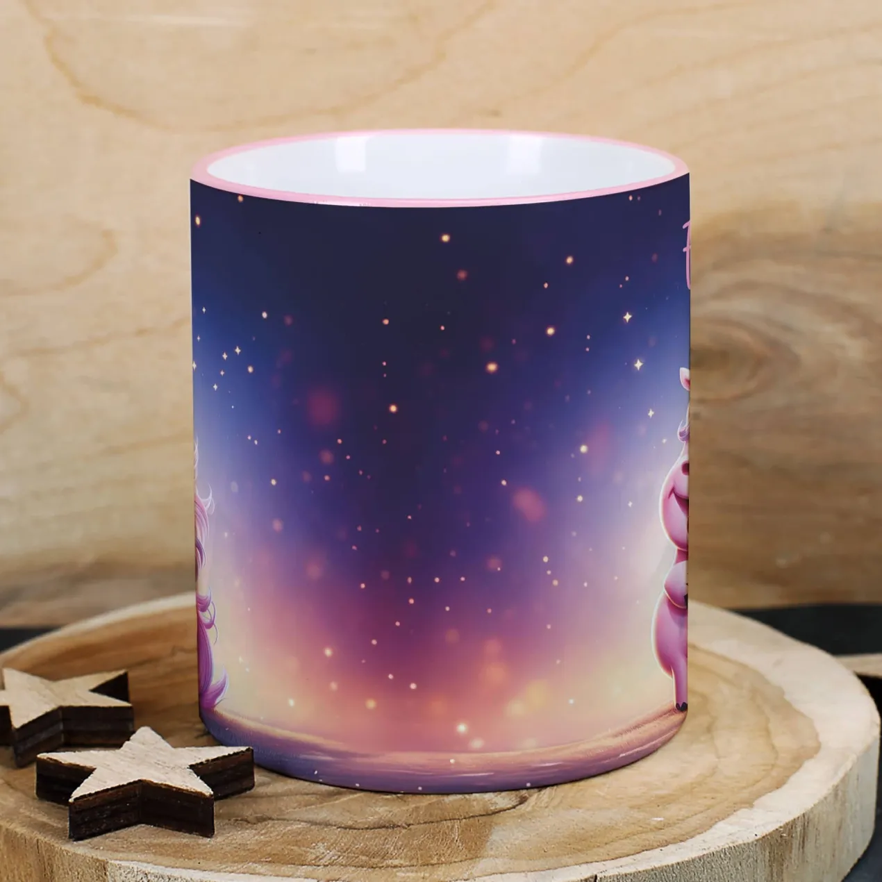Knuddelhorn-Tasse mit Wunschname
