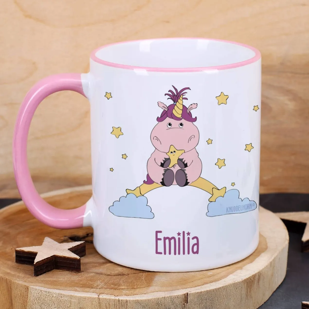 Knuddelhorn-Tasse mit Wunschname