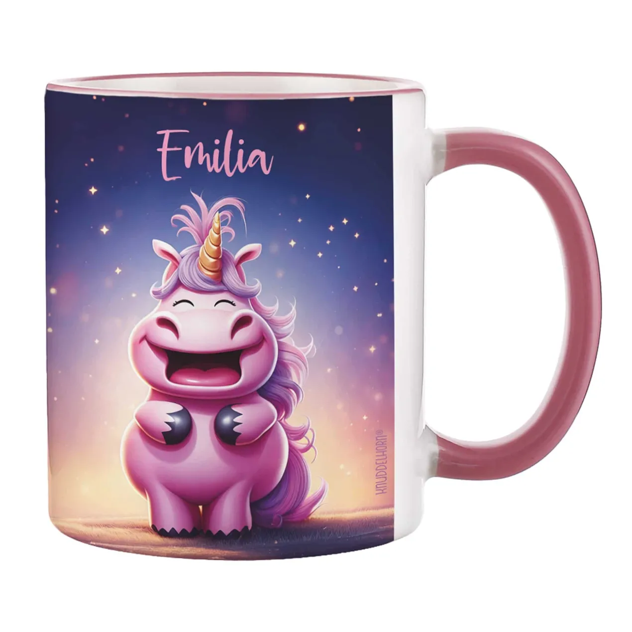 Knuddelhorn-Tasse mit Wunschname