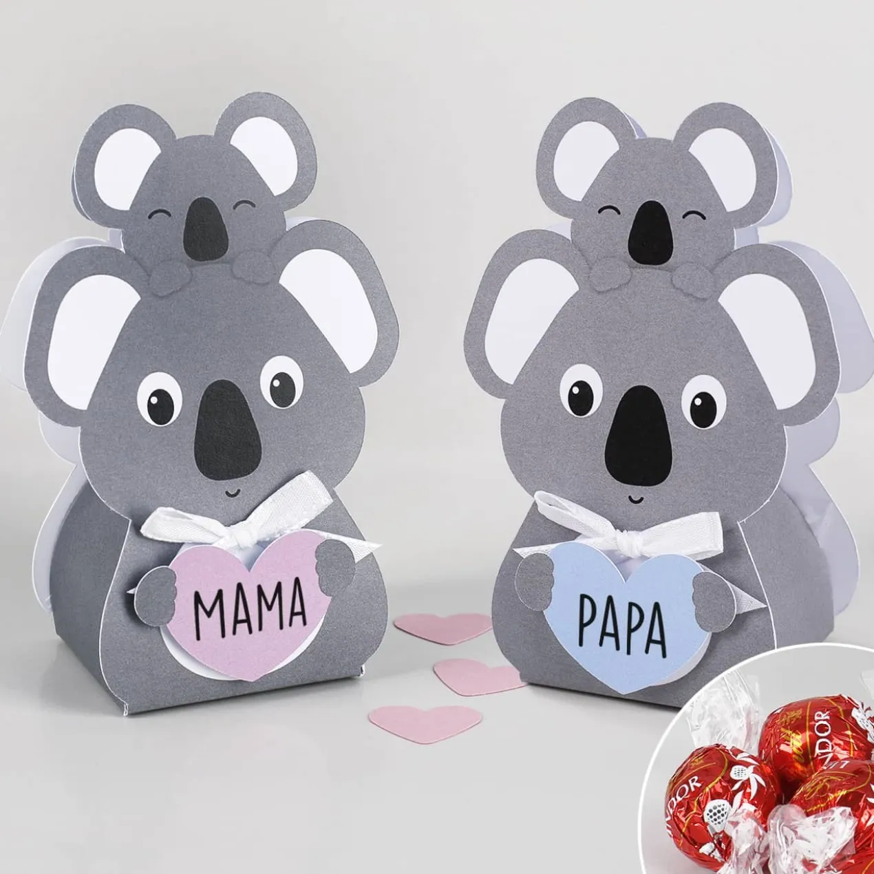 Koala mit 3 Lindorkugeln zum Mutter- und Vatertag