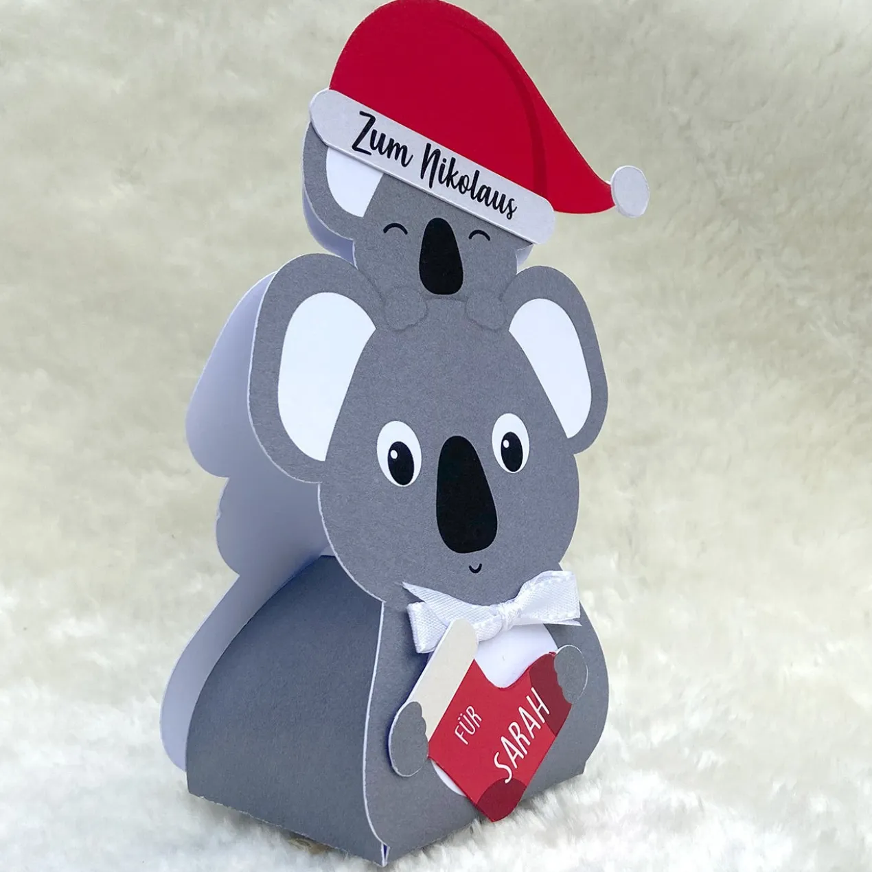 Koala mit 3 Lindorkugeln zum Nikolaus