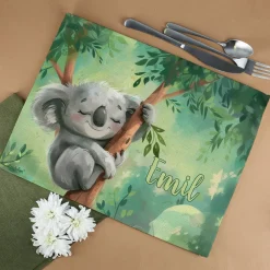 Koala Platzdeckchen mit Namensaufdruck