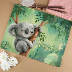 Koala Platzdeckchen mit Namensaufdruck