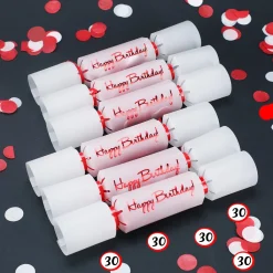 Konfetti-Bonbons zum 30. Geburtstag 6-tlg.