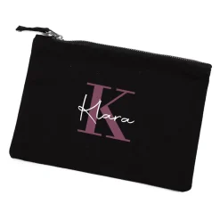 Kosmetiktasche mit Name und Initiale personalisiert