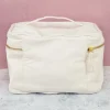 Kulturbeutel mit lustigem Gesicht Aufdruck | Kosmetiktasche aus Baumwolle als Geschenk