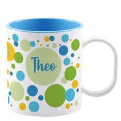 Kunststofftasse mit Punkten für Jungen