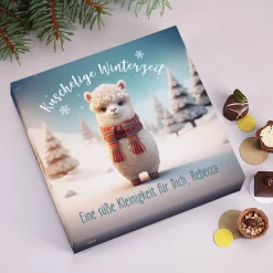 Kuschelige Winterzeit - Lindt Pralinen in niedlich bedruckter Verpackung