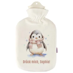 Kuschelige Wärmflasche mit 7 winterlichen Tiermotiven zur Auswahl