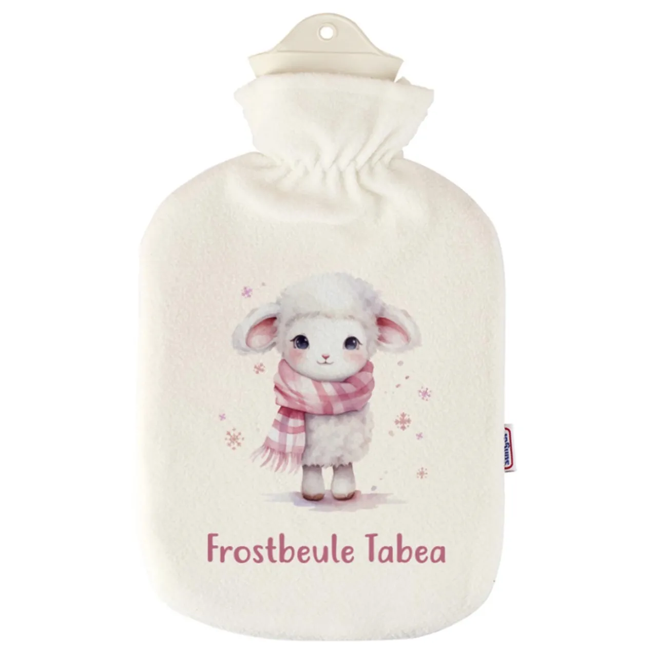 Kuschelige Wärmflasche mit 7 winterlichen Tiermotiven zur Auswahl