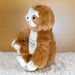 Kuscheltier Faultier mit Name & '...ist heute faul' personalisiert | Plüschtier-Geschenk