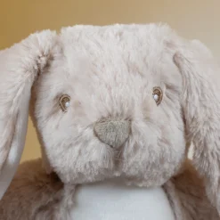 Kuscheltier Hase mit Babyfüßchen | Personalisiert mit Name & Datum zur Geburt & Taufe | Farbauswahl