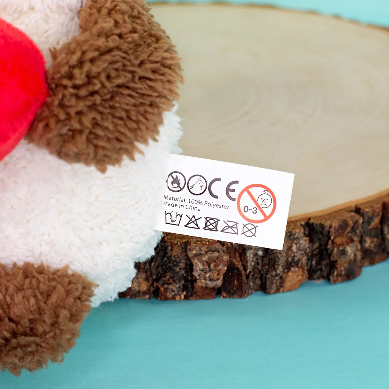 Kuscheltier personalisiert mit Foto Gesicht | Teddy mit Herz als lustiges Geschenk