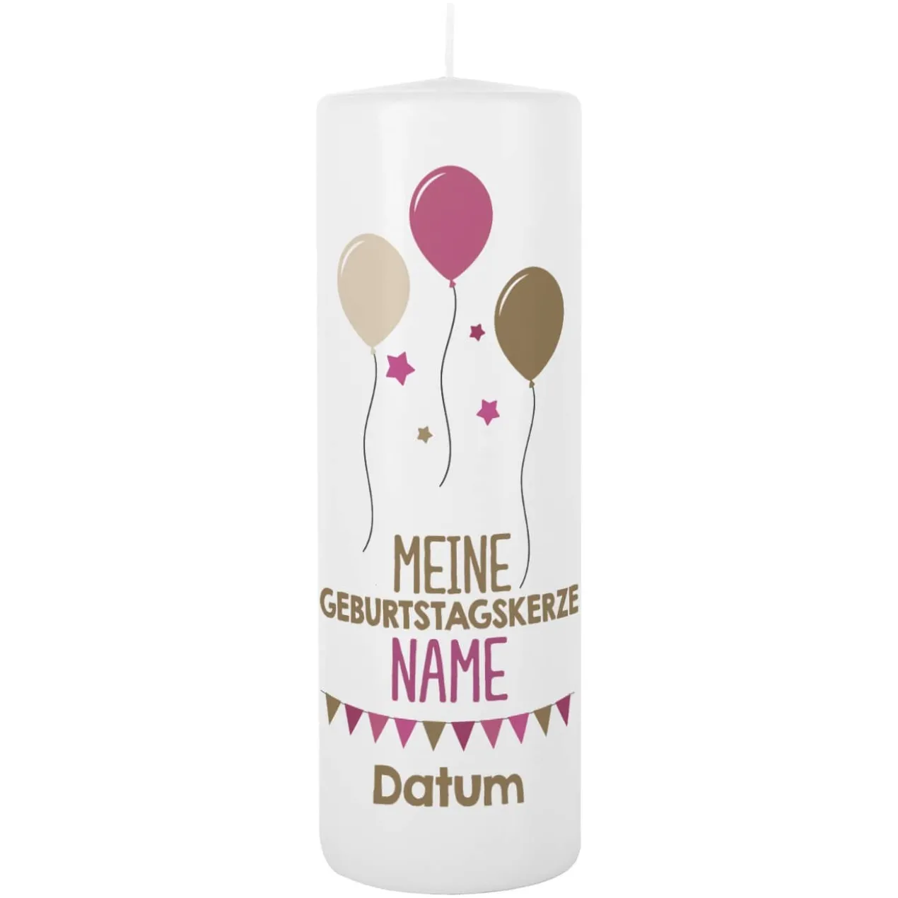 Lebenslicht - Geburtstagskerze für Mädchen