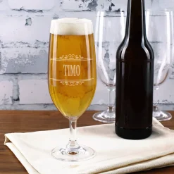 Lecker Bierchen - Geschenkset mit Glas, Flasche und Geschenkbox | Getränk nach Wahl