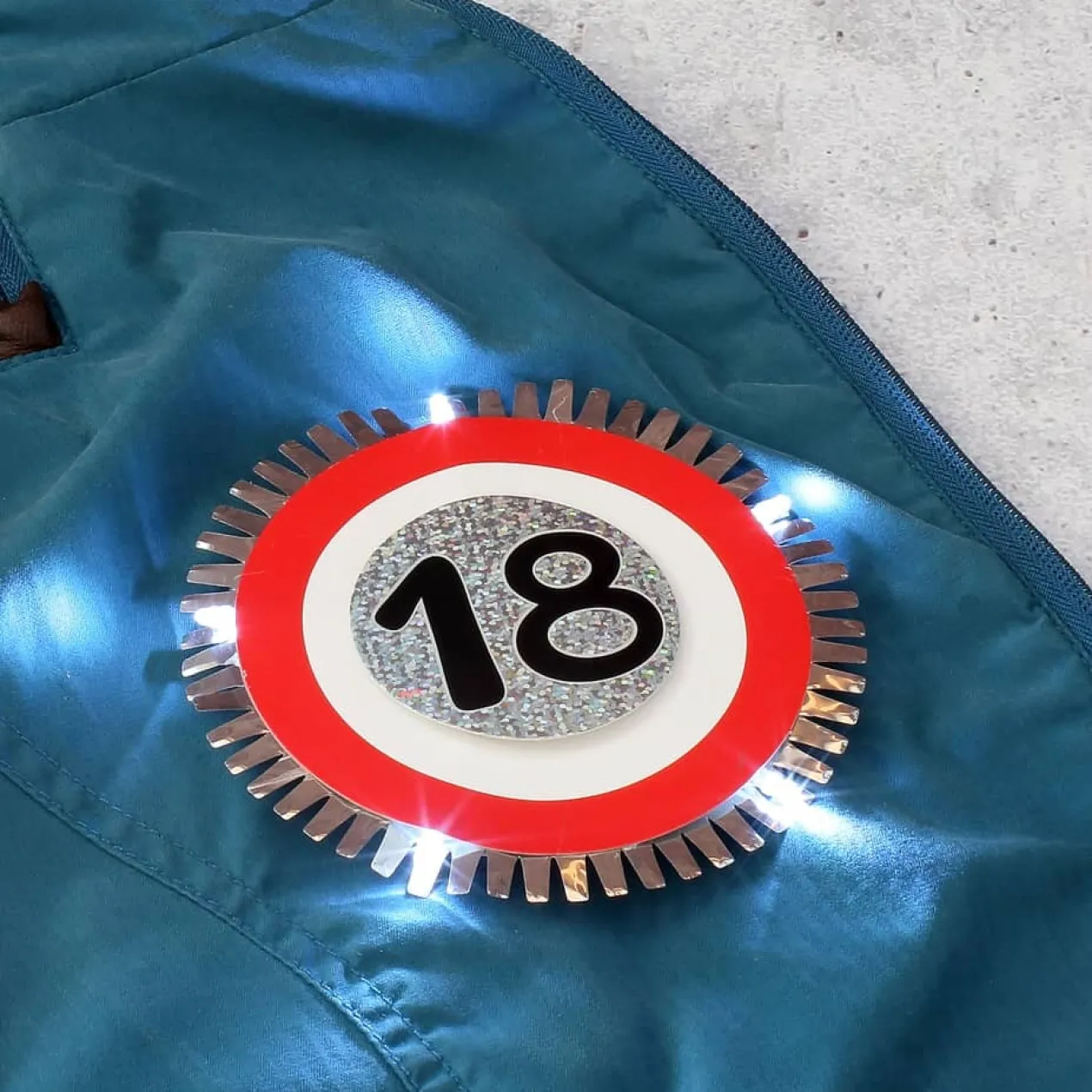LED - Blink-Button zum 18.Geburtstag