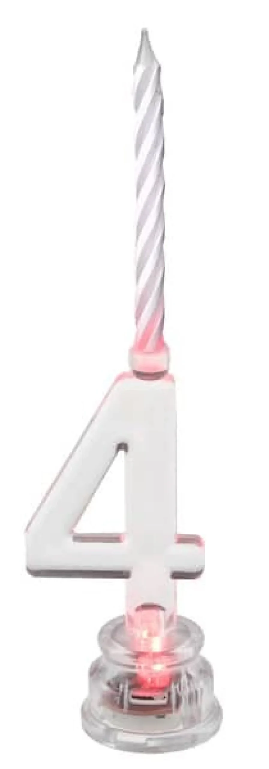 LED Zahlen mit Kerze als Tortendeko - Zahlen von 0 bis 9 - kombinierbar