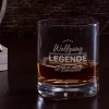 Legende im Ruhestand - graviertes Whiskyglas mit Name