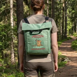 Leichter 2-in-1 Rucksack für Wandern und Urlaub mit Maus Motiv als Geschenk | Abenteuer beginnen