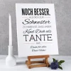 Leinwand für die Tante 30 x 40 cm mit tollem Spruch und Ihrer Widmung