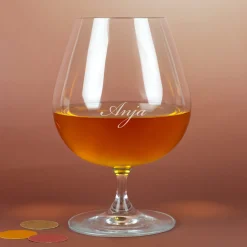 Leonardo Cognacschwenker & Whiskyglas mit Gravur | Personalisiert mit Name - Geschenk für Genießer