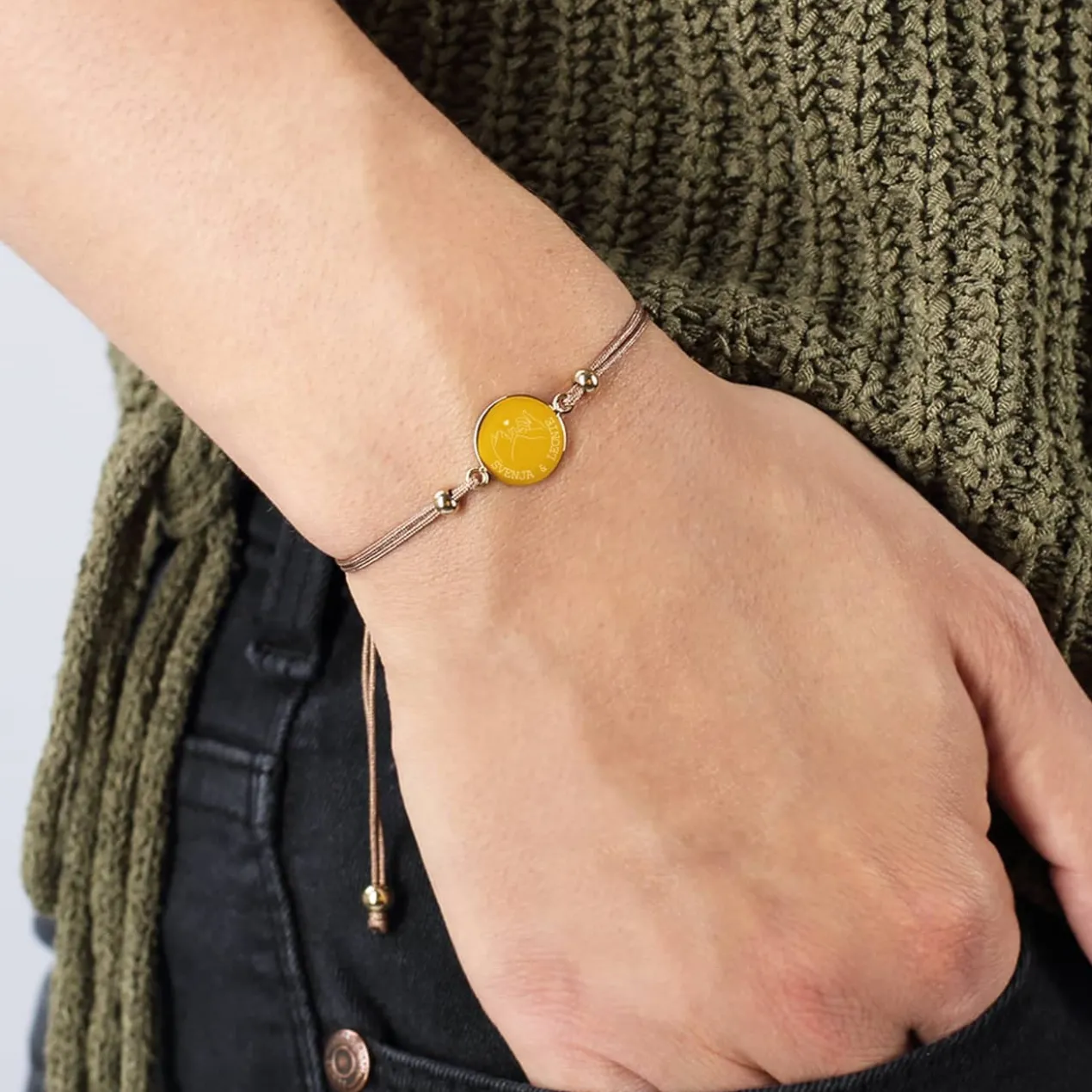 Leonardo Freundschafts-Armband mit Pinky Promise Motiv und Wunschtext