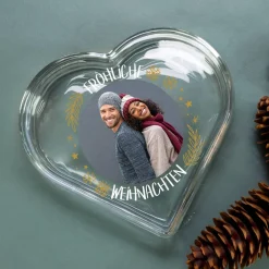 Leonardo Glasdose für Schmuck mit weihnachtlichem Fotomotiv