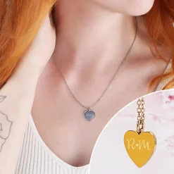 Leonardo Herzkette mit Gravur | Gold oder Silber