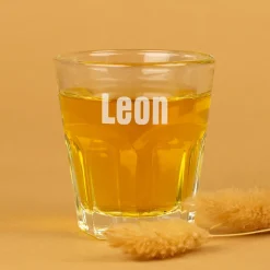 Leonardo Schnapsglas mit Gravur des Namens | Personalisiertes Stamper-Glas für Genießer 5cl