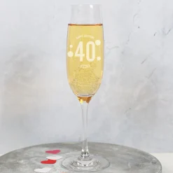 Leonardo Sektglas zum Geburtstag mit Gravur