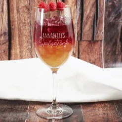 Leonardo Wein & Cocktail Glas mit Gravur personalisiert | Spaßgetränk mit Name als Geschenk für Frauen