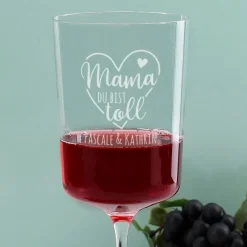 Leonardo Weinglas - Mama du bist toll - mit Wunschtext