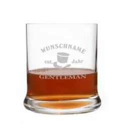 Leonardo Whisky Glas mit Name und Geburtsjahr