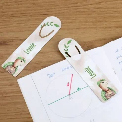 Lesezeichen für Schulanfänger mit Schildkröte